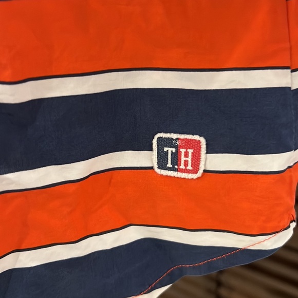 Navy blue, orange, white horizontal strips - Picture 4 of 5